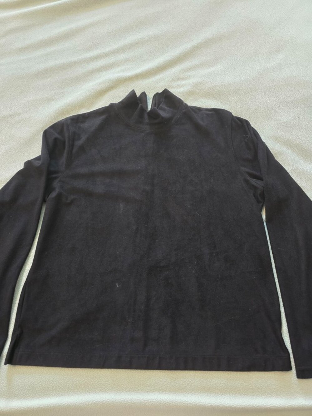 Talbots lady's suede-like turtleneck top